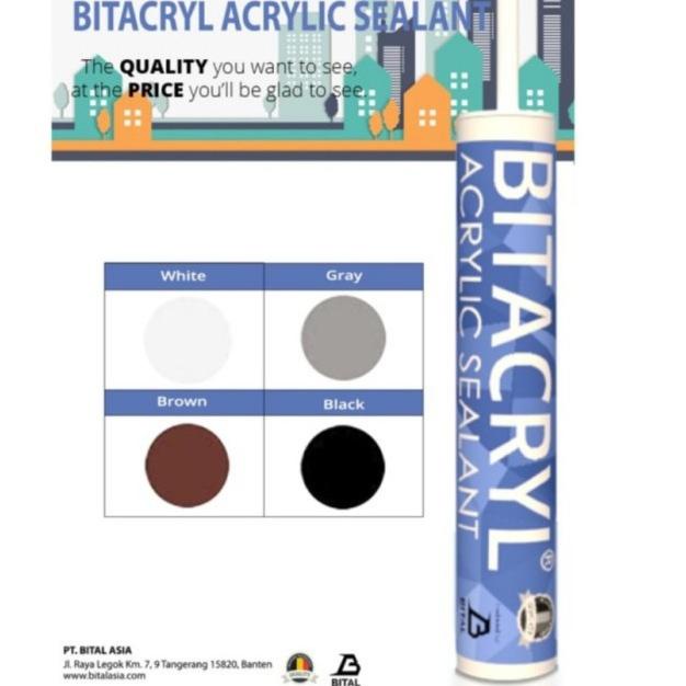 

♦ Bitacryl Acrylic Sealant 450 Gram Lem Acrylic Sealant - Black ✥