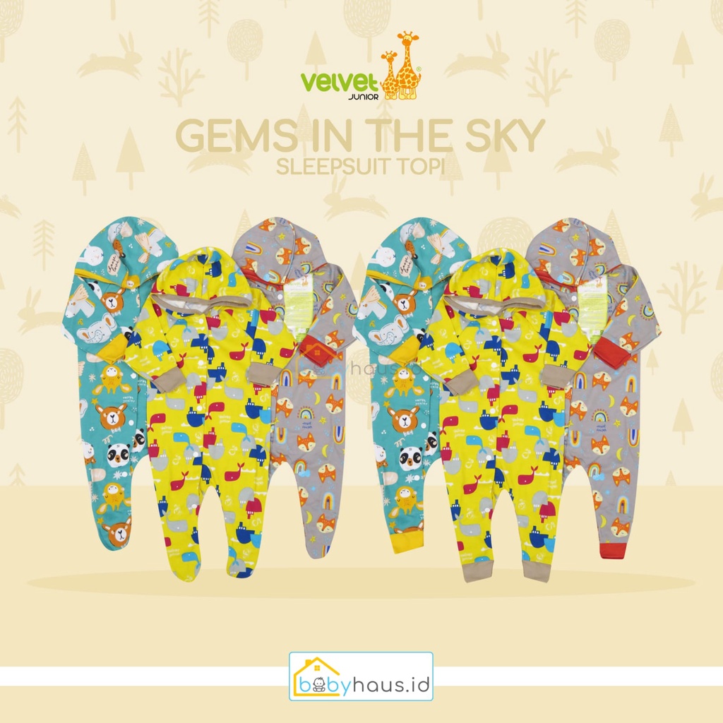 VELVET JUNIOR - GEMS IN THE SKY SLEEPSUIT TOPI