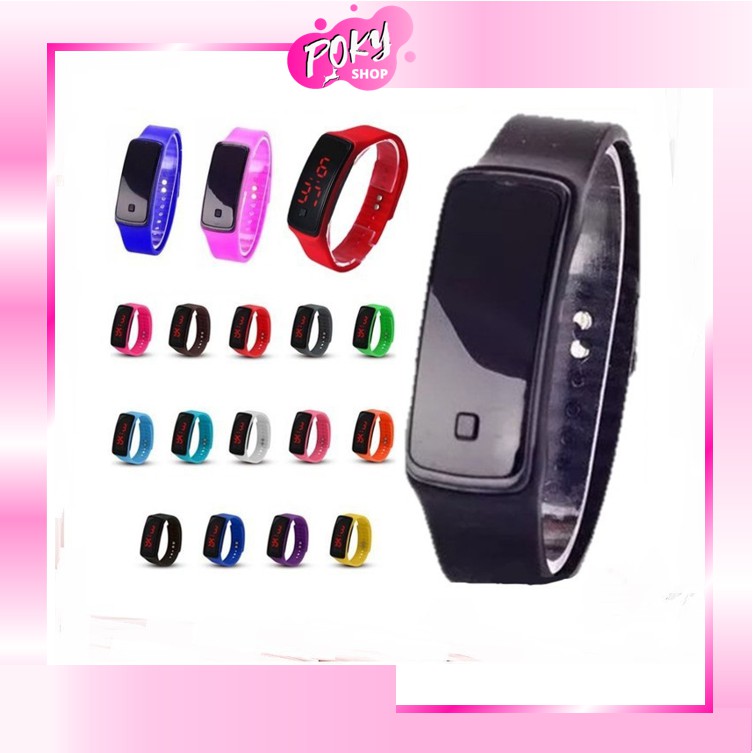 [IMPOR] POKY - JAM TANGAN GENEVA LED SPORT DIGITAL WANITA