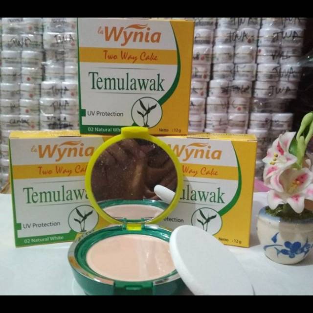 Bedak Padat Temulawak Kaca