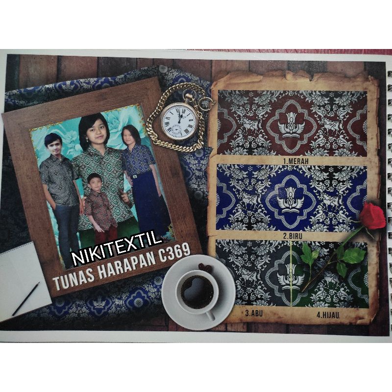 Kain Batik seragam sekolah Tunas Harapan C369 bahan seragam sd smp sma