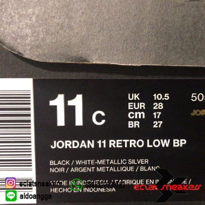 Termurah  Nike Air Jordan 11 Barons Infant Original New