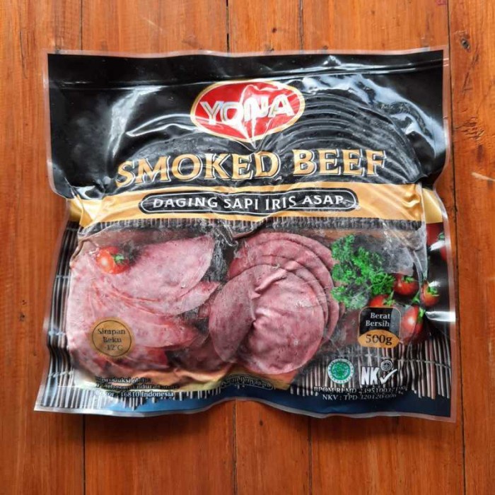 

Daging Asap - Yona Smoked Beef Daging Sapi Iris Asap 500Gr 100% Halal