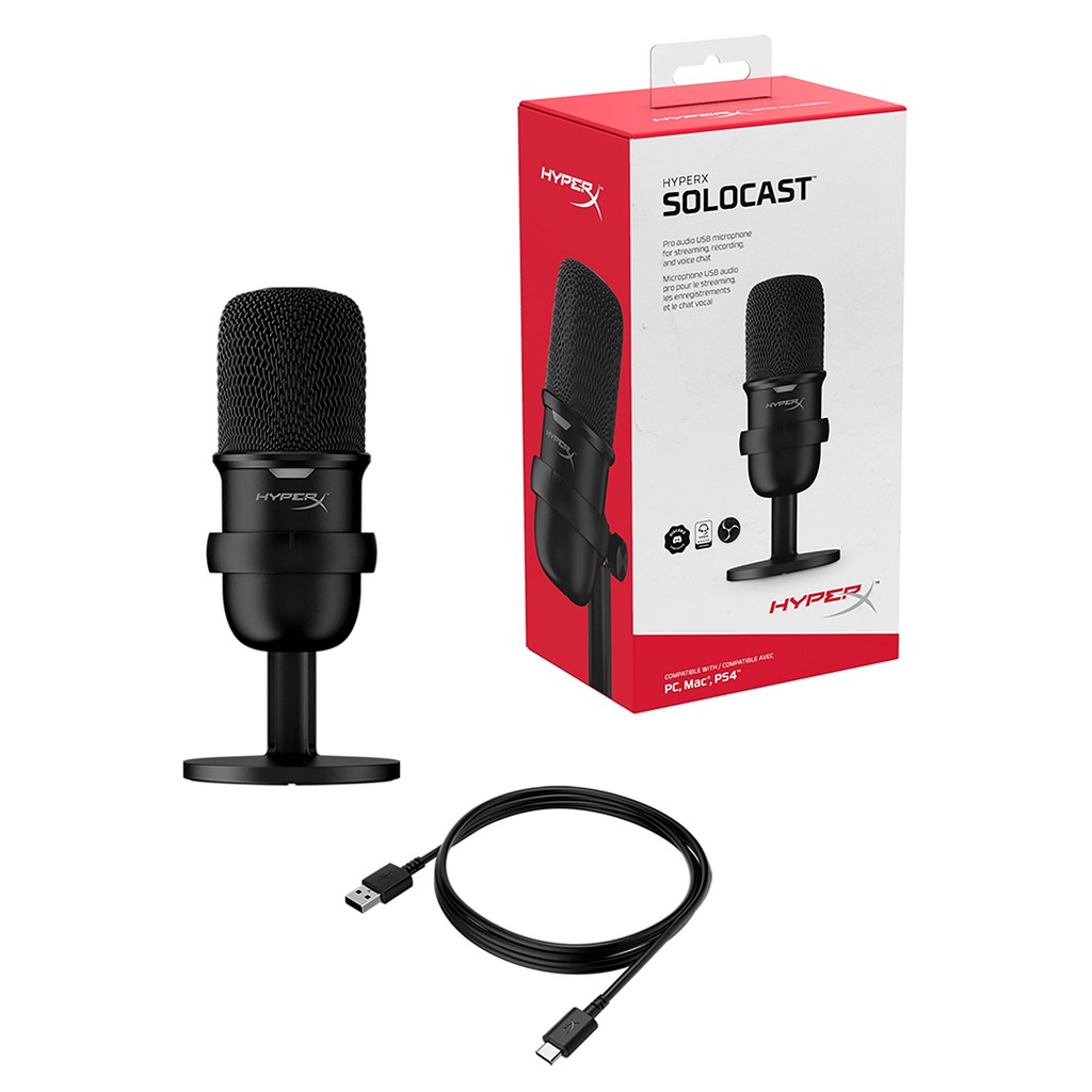 HyperX SoloCast USB Condenser Gaming / Streamer Microphone