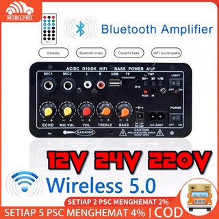 COD 10 inci 5inci Amplifier Board Karaoke Audio Bluetooth USB FM Radio TF Player Subwoofer 30-120W