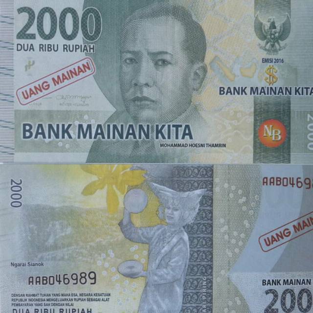 Uang mainan 2000 model baru