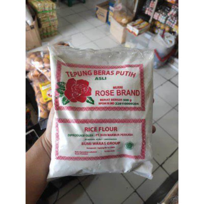 

Tepung beras dan ketan rose brandukuran 500gram&200gram
