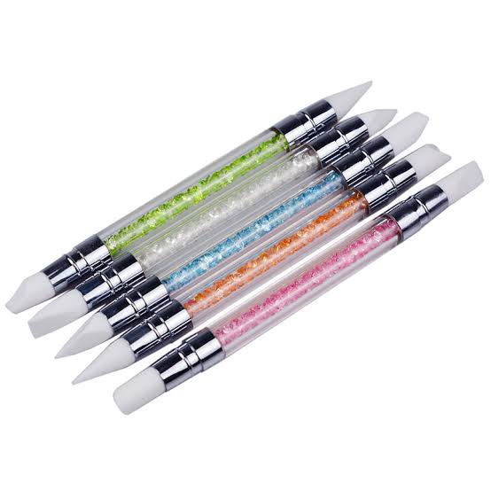 Silicon Pen Set Carving Nail art 3d 4d Gel Nails Brush Kuas Silikon / Kuas Silikon Nail Art / Silicon Brush Nail Art Set