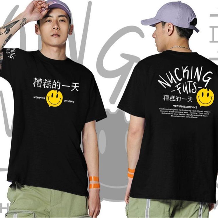 Kitting_ KAOS T-SHIRT ATASAN PRIA/KAOS DISTRO ORIGINAL/KAOS MEMPHIS ORIGINS NUCKING FUTS/KAOS OFF WH