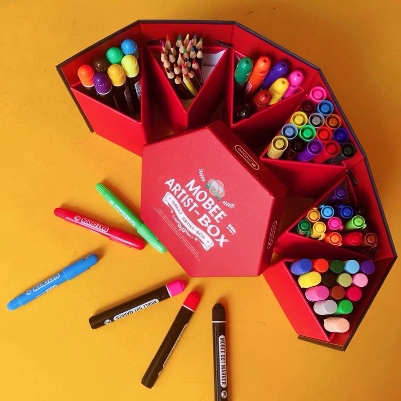 mobee great artist box set alat mewarnai anak ide hadiah anak