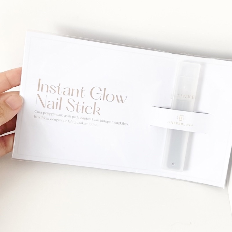 [TINKERBLUSH] INSTANT GLOW NAIL STICK Pengkilat Kuku Alami tanpa Kutek