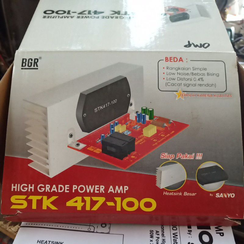 Kit Power Amplifier Stereo STK 417-100 by Sanyo Ori