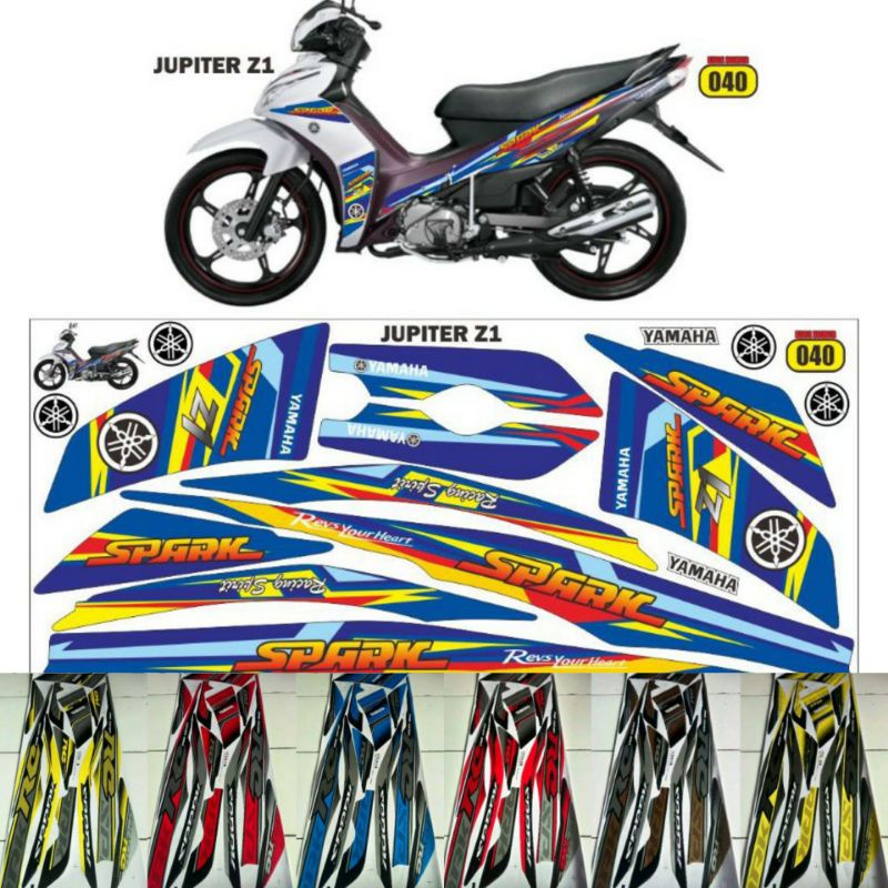 (Bisa COD) Striping Stiker Lis Variasi Motor Yamaha Jupiter Z1 - Robot Jupiter Z New - Spark RC