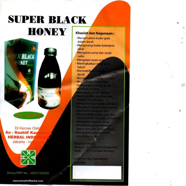 

Madu Hitam Pahit Super Black Honey