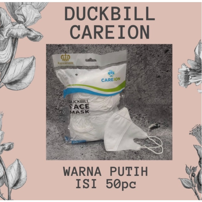 MASKER DUCKBILL CAREION GARIS 1 PACK ISI 50PC