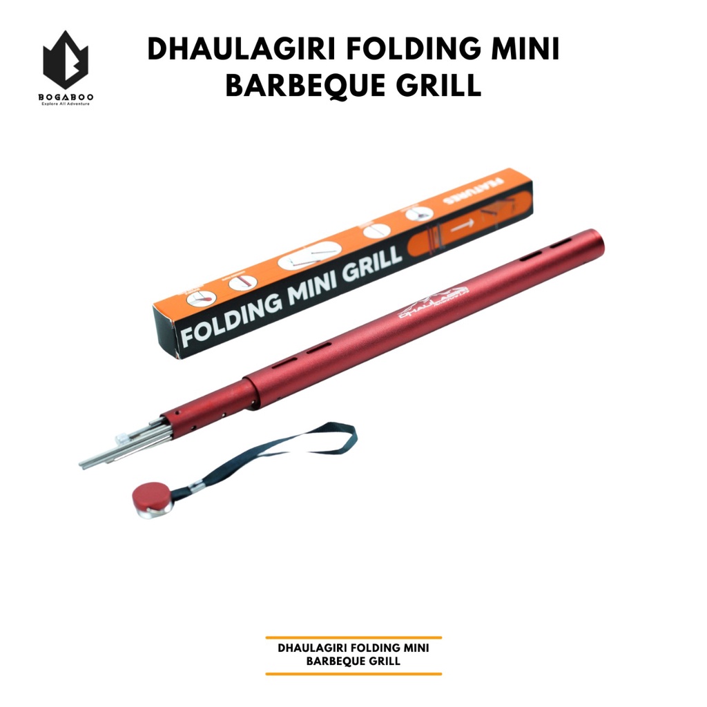 DHAULAGIRI FOLDING MINI BARBEQUE GRILL - MINI GRILL DH - ALAT PANGGANG KECIL - ALAT PANGGANG ULTRALIGHT - ALAT CAMPING