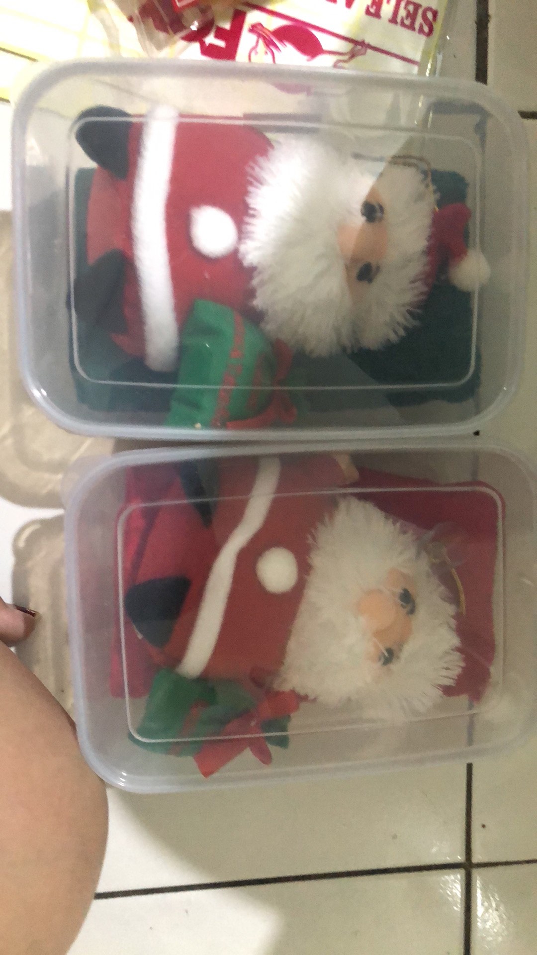 Paket Handuk + Boneka Santa Klaus Souvenir Natal Santa Claus Christmas