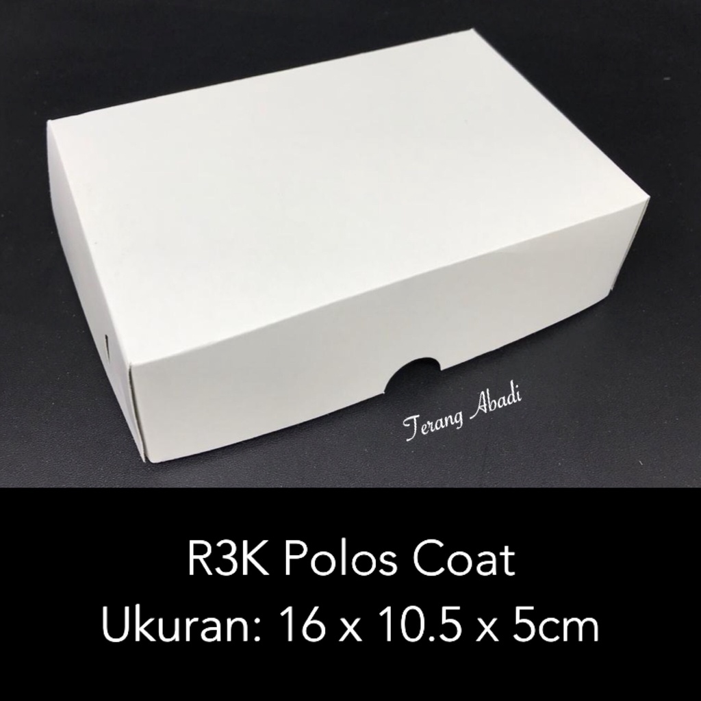 

Dus Kue Putih Polos Coat 16x10.5x5 cm R3K/ Dos Hajatan/ Kotak Snack Roti Kue/ Kardus acara/ Box Snack/ Kerdus Donat Syukuran/ Dos/ kotak kue/ snack box/ dos jajan/ kerdus makanan