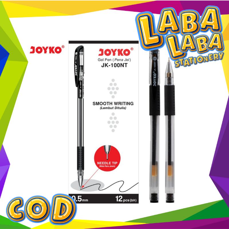 

LabaLabaStationery Pulpen / Pen Gel Joyko JK-100 NT (Lusin 12 PCS)