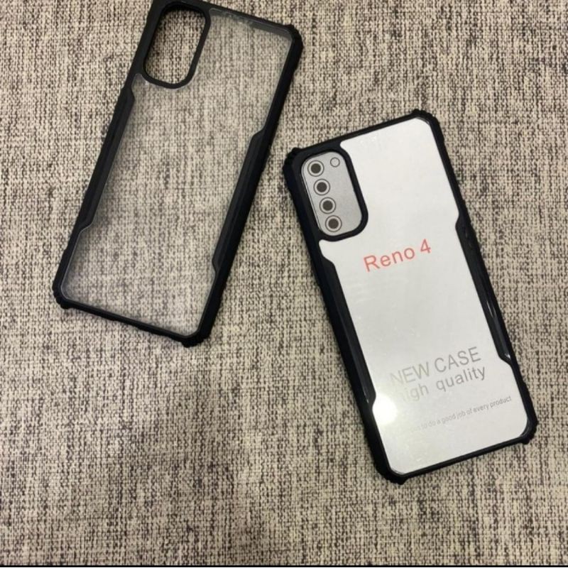 Softcase Clear Armor Bumper Transpant OPPO RENO 4 INDO NEW