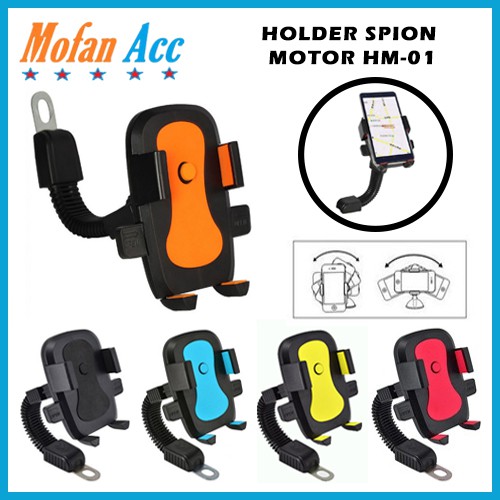 Holder Spion Motor HM-01 Bracket Universal Dudukan Hp GPS