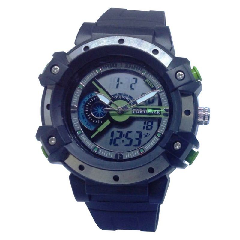 86. Jam tangan pria sport dual time Fortuner 789
