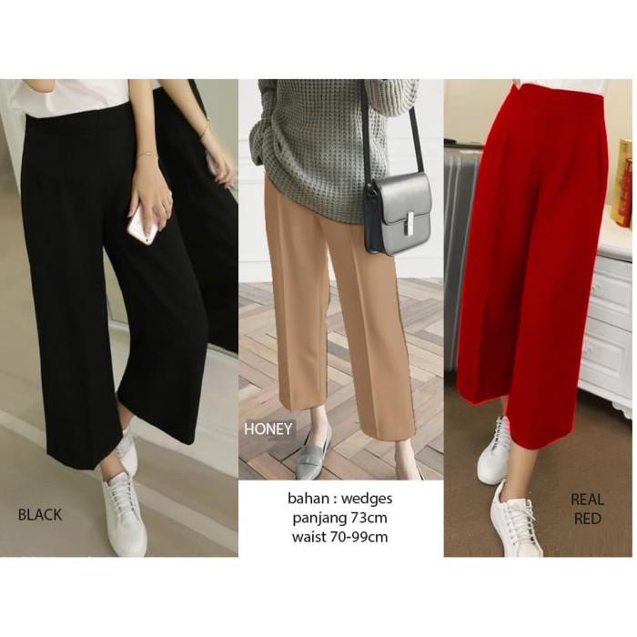 Unik Midi Kulot Pants / Celana Midi Kulot Murah