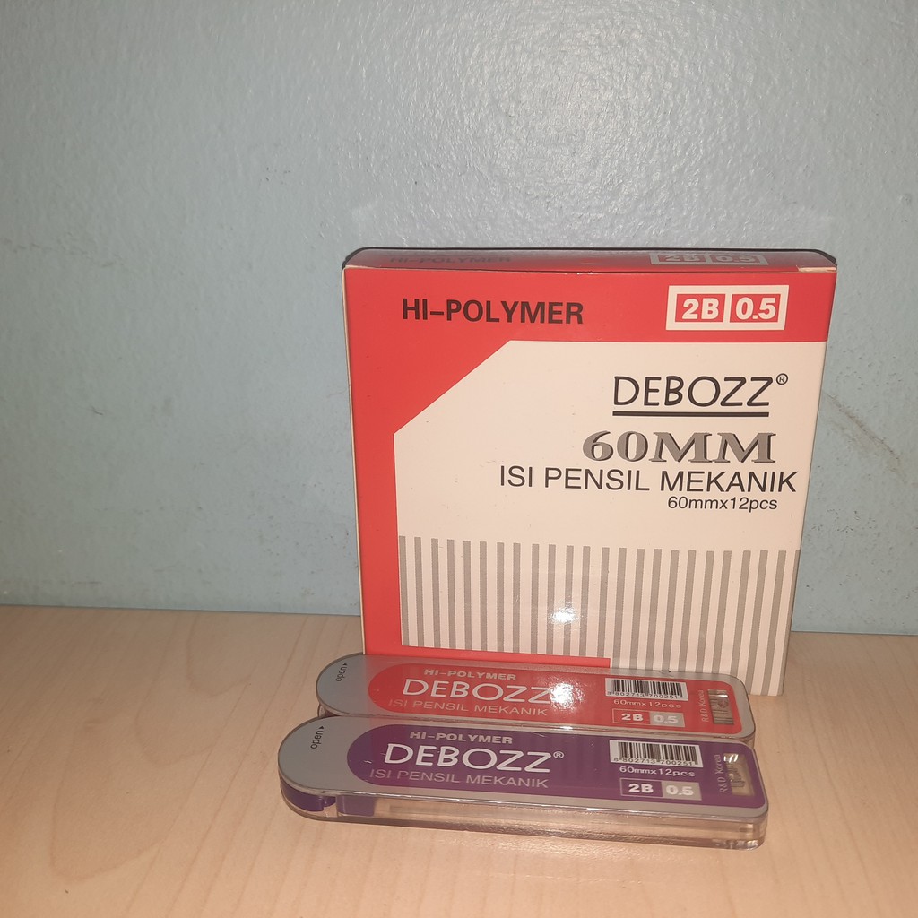 

Refill Isi Pensil Mekanik Debozz 0,5 mm x 60 mm (2 Tube, 1 Tube Isi 13 Pcs)/ 2.0