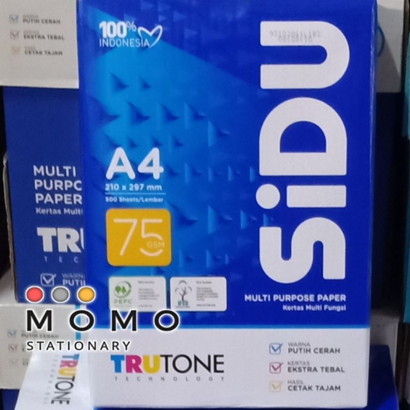 

kertas hvs print dan fotocopy SiDu A4 75.gr (1 rim)