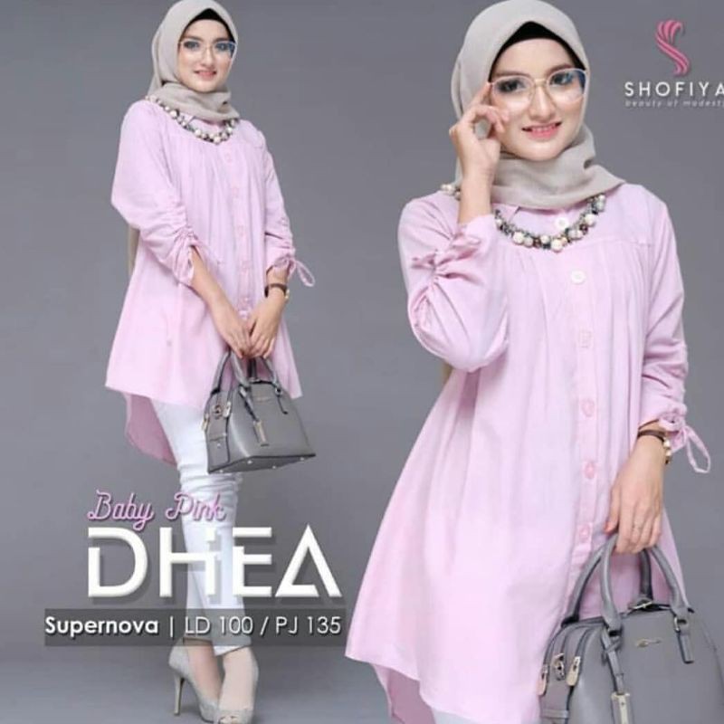 ATASAN/TUNIK/Blouse wanita/atasan wanita/fashion muslim/baju wanita/fashion wanita/blouse/Dhea Tunik