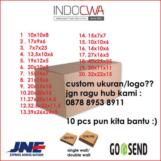 

Tp964776- Kardus Polos Box Karton Murah 10 X 10 X 8 R3573E3S