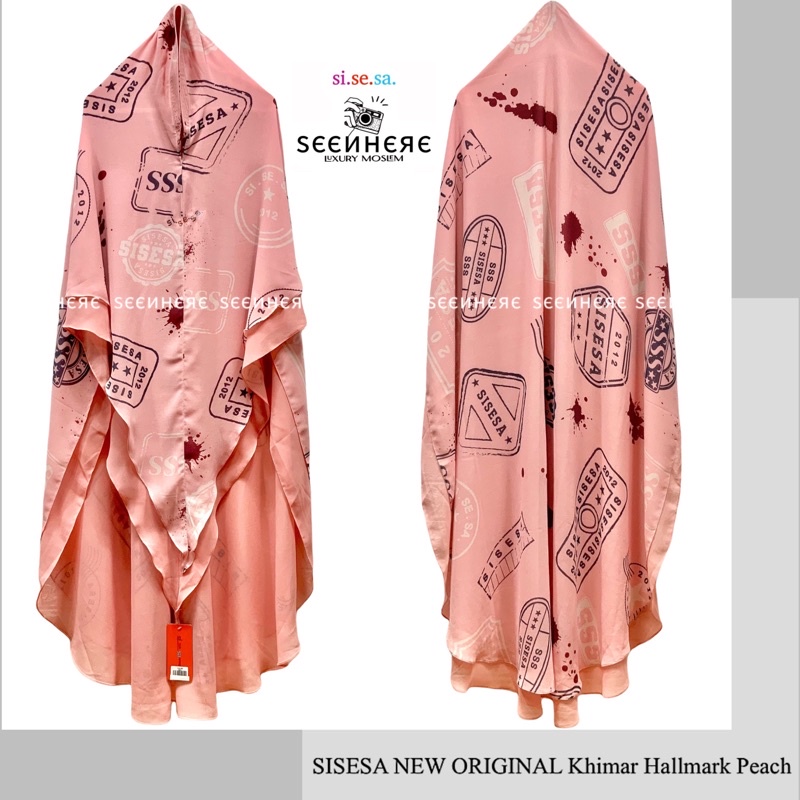 [𝐒𝐄𝐄𝐍𝐇𝐄𝐑𝐄] SISESA NEW ORIGINAL Khimar Hallmark Vol.1 Peach