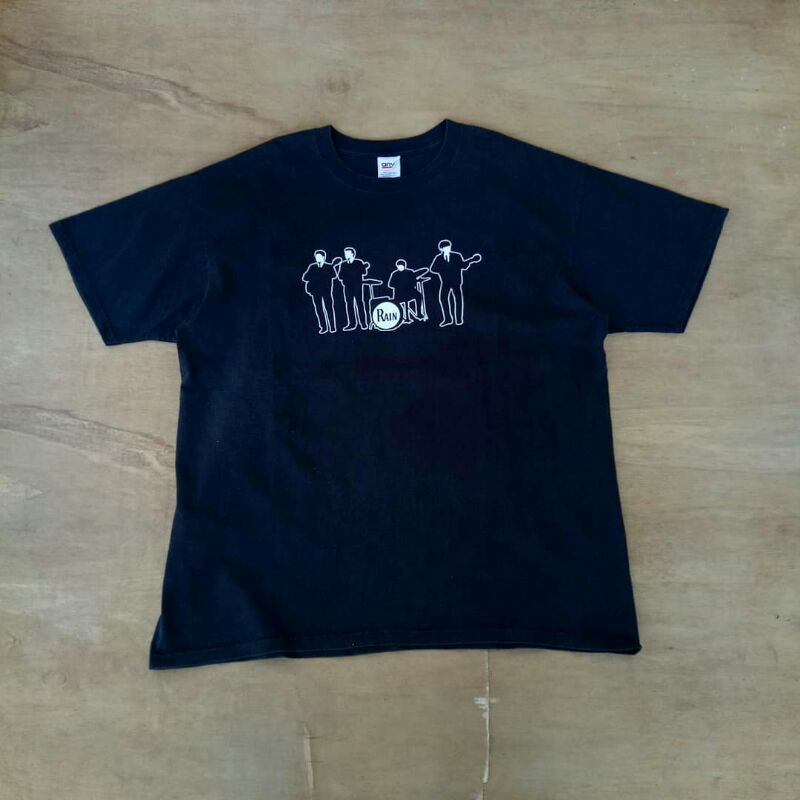 kaos vintage rain the beatles second tag size XL