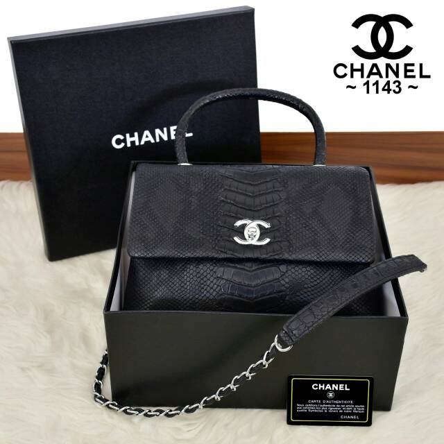 Tas Wanita CHANEL COCO Snake  Handle Bag
Series ~ 1143 ~ Tas Selempang Tas Import