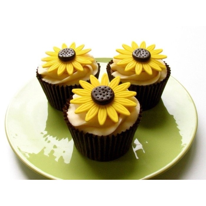 Fondant Plunger Cutter  - Cetakan Fondant Daisy Flower (3pcs)