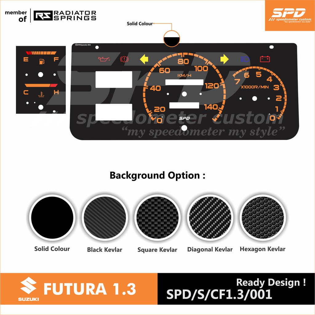 Jual PANEL SPEEDOMETER CUSTOM SUZUKI CARRY FUTURA 1.5 1997 SPD