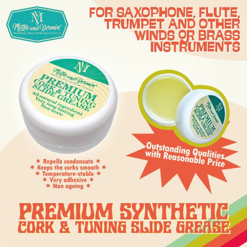 Premium Synthetic Cork Grease and Tuning Slide