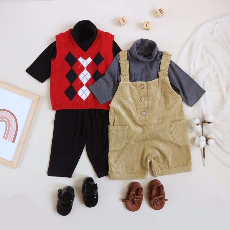 RACHIDKIDS / SETELAN ANAK LUCU / TURTLENECK SET