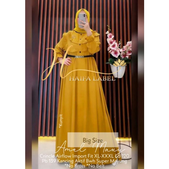 BIG SIZE AMEL MAXY//GAMIS JUMBO BAHAN AIRFLOW