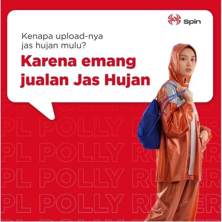 Jas Hujan Setelan Dewasa Jaket Celana Stelan Kombinasi Spin Protec