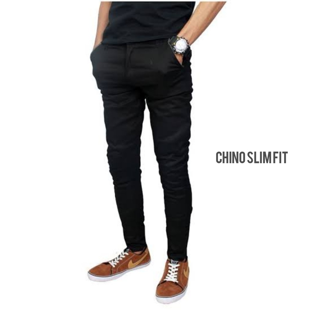 Celana Chino Panjang Pria Model Slimfit Size 27 - 38