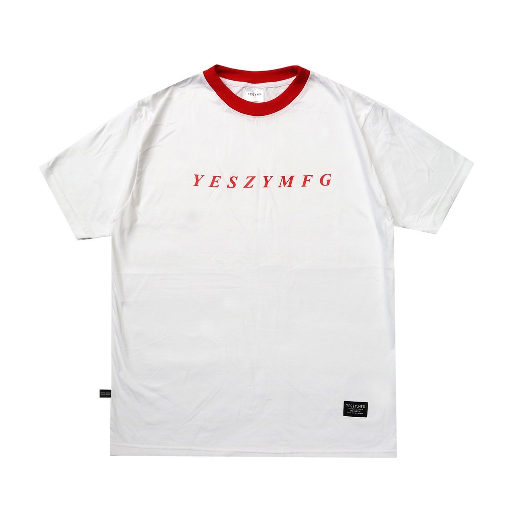 red and white tee