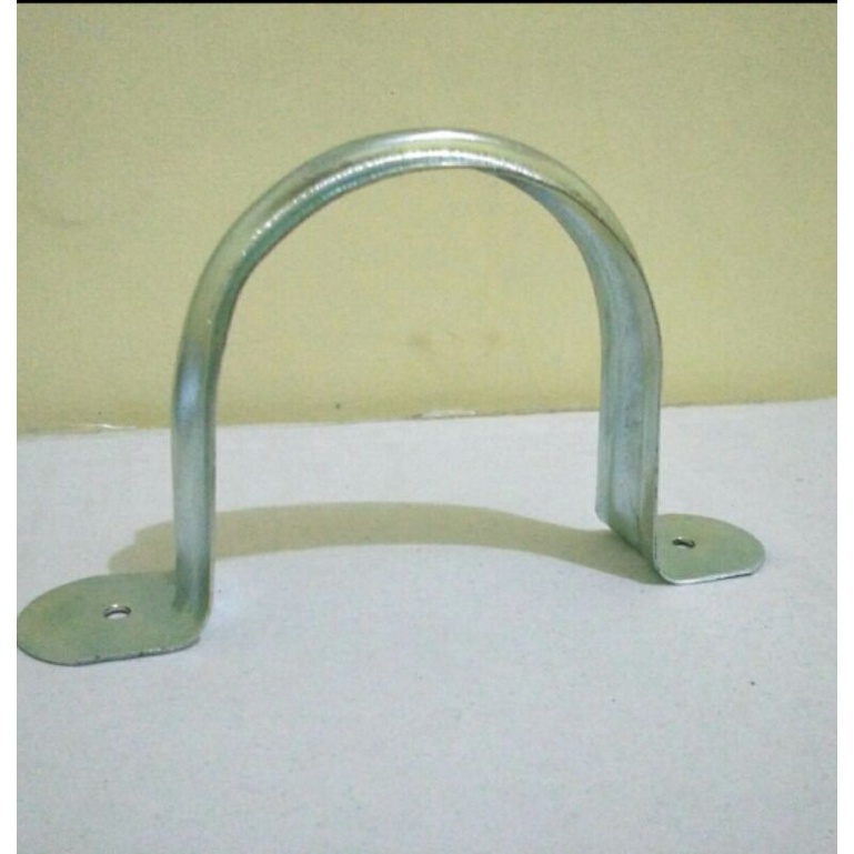 Klem pipa besi 3"in/klem besi 3 inch/klem Omega Galvanis 3"