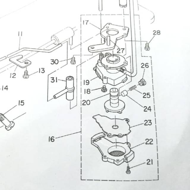 Kipas Saringan Oil Juki DDL-5530 - 110-20708