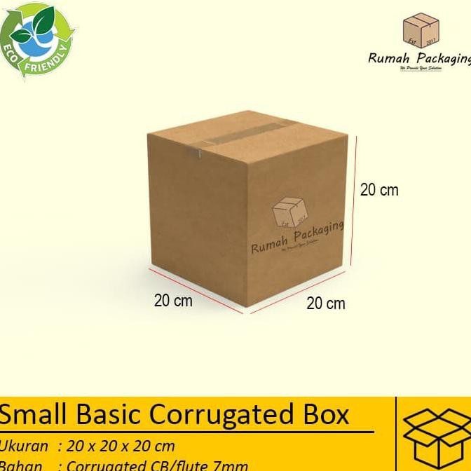 

Kardus|Box|Kotak 20X20X20 Tebal 7 Mm Double Wall