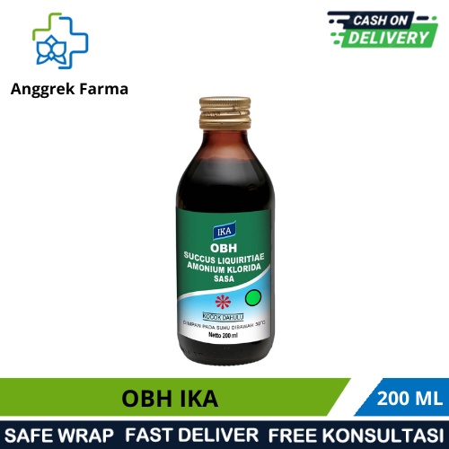 OBH IKA 200 ML/OBAT BATUK BERDAHAK/PENGGENCER DAHAK/OBAT BATUK HITAM