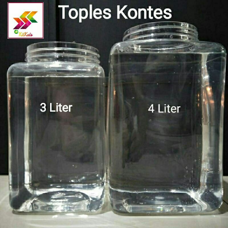 Toples Plastik 3 dan 4 Ltr Cupang Kotak