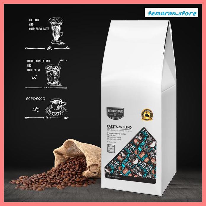 

Kopi- BIJI KOPI SUSU RAZETA'65 BLEND - 1KG NORTHSIDER COFFEE - BIJI KOPI -Biji-Kopi.