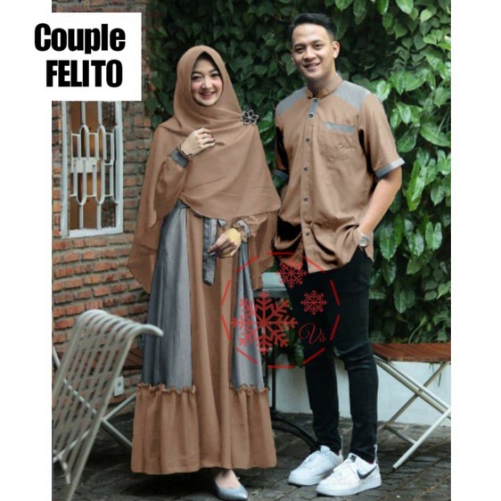 CP GAMIS FELITO / BAJU COUPLE WANITA MUSLIM vV