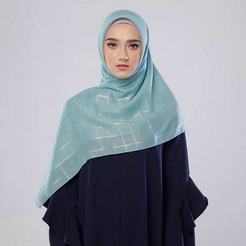 Kerudung Zoya Hijab Segiempat - Haura Glitter Scarf